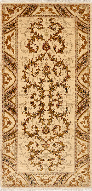 Иранский ковёр из шерсти (07-1105/309x152)