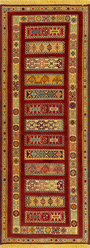 Иранский ковёр из шерсти (13-272 /194x88)