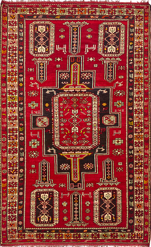 Иранский ковёр из шерсти (06-472/300x200) 