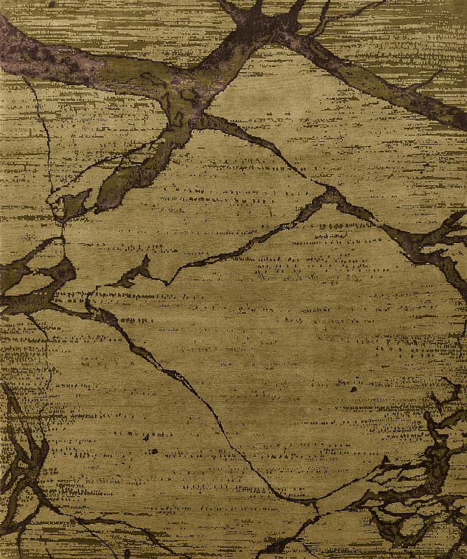 Индийский ковёр из шерсти и вискозы (14-3592/295x248)