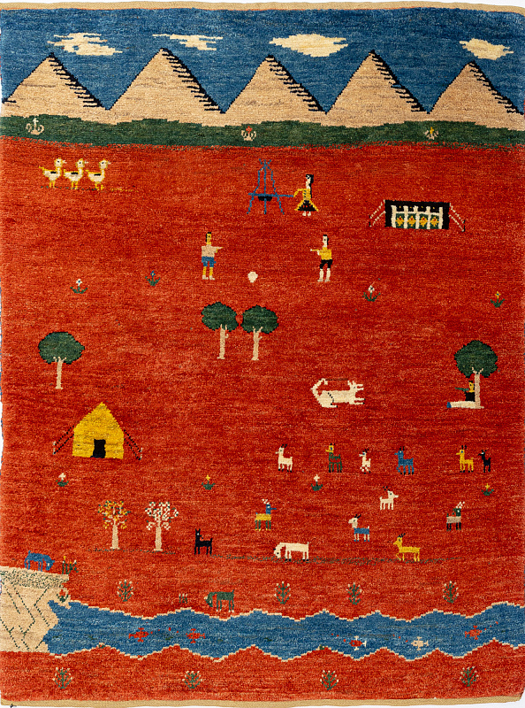 Иранский ковёр из шерсти (06-357/163x124)