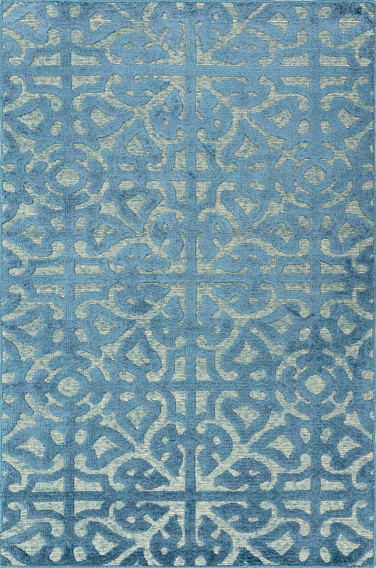 Индийский ковёр из шерсти и вискозы (72/MV-1970/101x154/Green/)