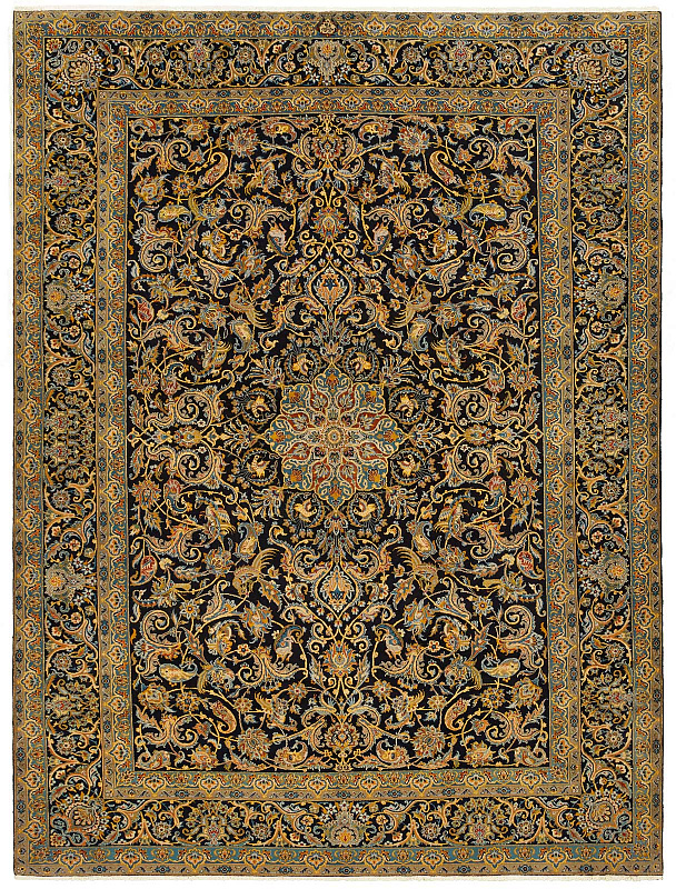 Иранский ковёр из шерсти (00-588/395x302)