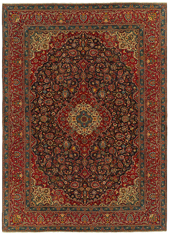Иранский ковёр из шерсти (00-598/400x285)