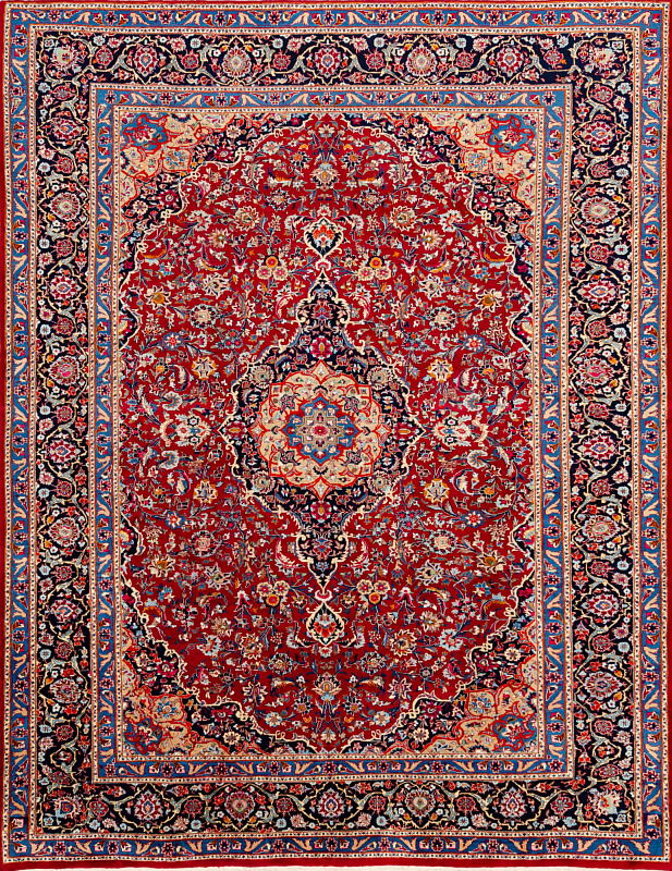 Иранский ковёр из шерсти (13-165/390x298)