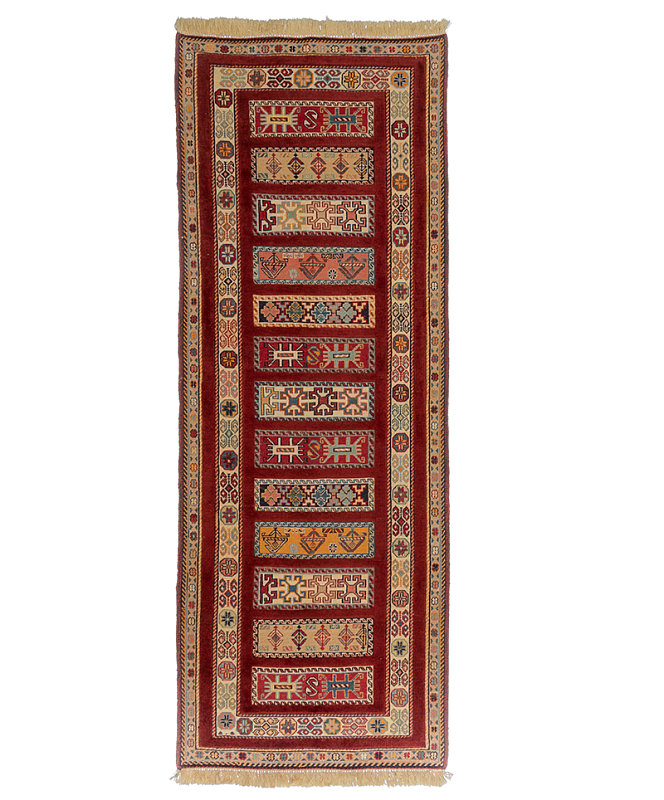Иранский ковёр из шерсти (13-272 /194x88)