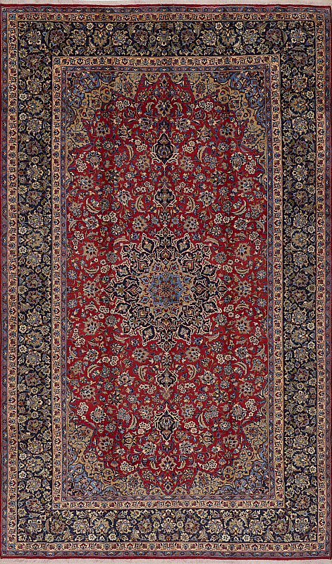 Иранский ковёр из шерсти (17-0001816/493x298)