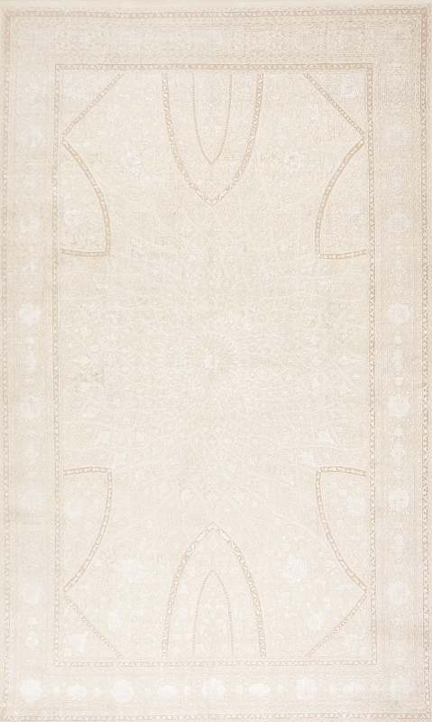 Индийский ковёр из шерсти и вискозы (25-16/2555/CrCr/650x392)