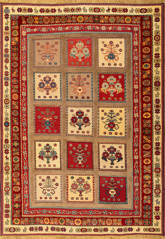 Иранский ковёр из шерсти (13-251/165x120)