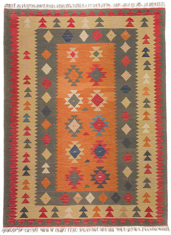 Иранский ковёр из шерсти  (17-01274049416/235x175)