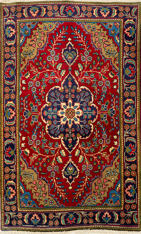 Иранский ковёр из шерсти  (17-01303009716/150x95)