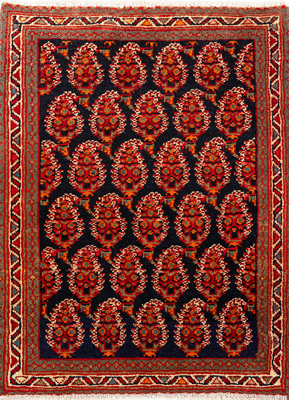 Иранский ковёр из шерсти (17-1301024216 /73x57)