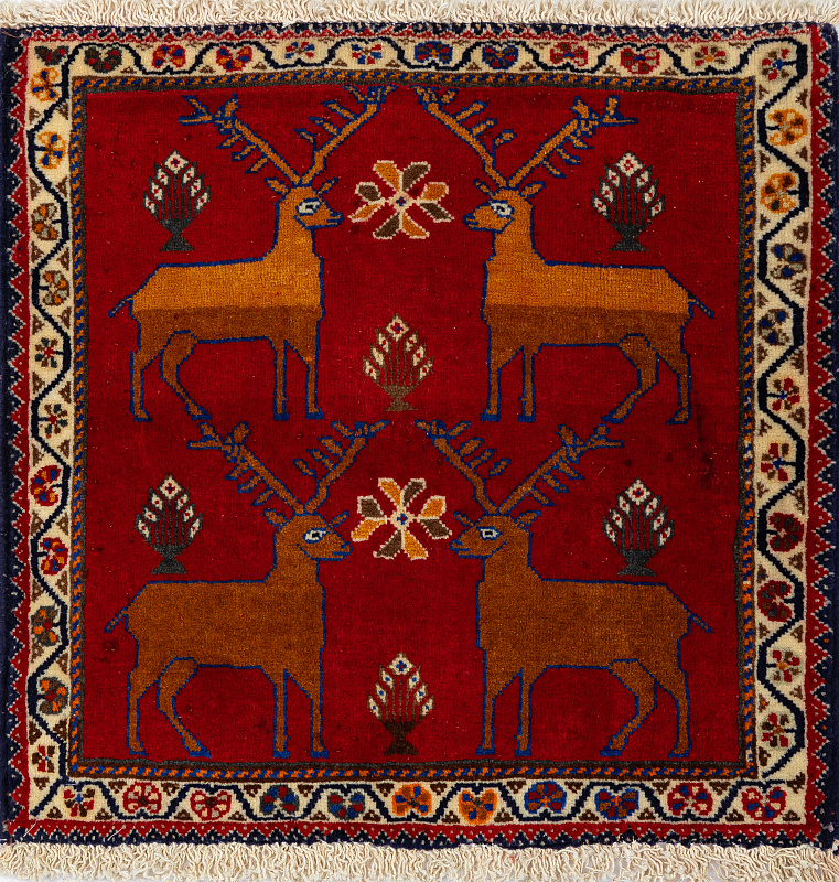 Иранский ковёр из шерсти  (17-01301016816/65x60)