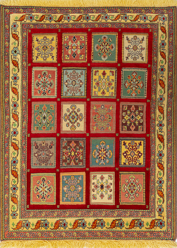 Иранский ковёр из шерсти (13-253/136x103)