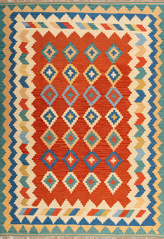 Иранский ковёр из шерсти (17-048416/207x145)