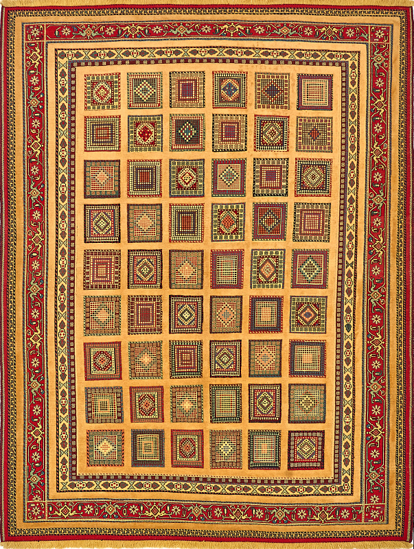 Иранский ковёр из шерсти (13-313/276x214)