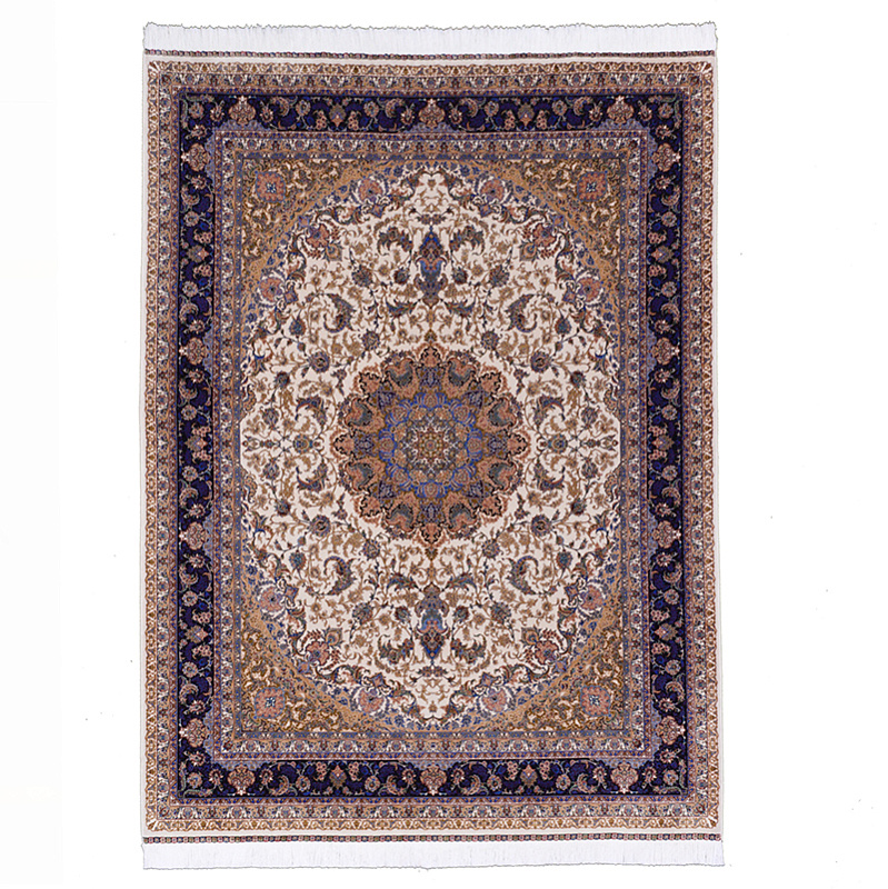 Иранский ковёр из шёлка и модала (QUM 623 /Cream/390x290)