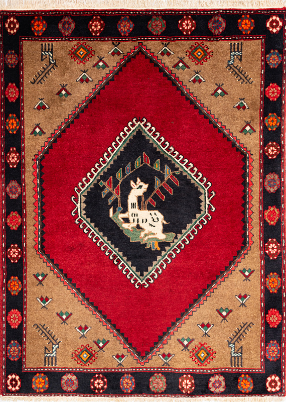 Иранский ковёр из шерсти (13-160/150x110) 