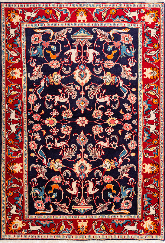 Иранский ковёр из шерсти (00-666/201x140)