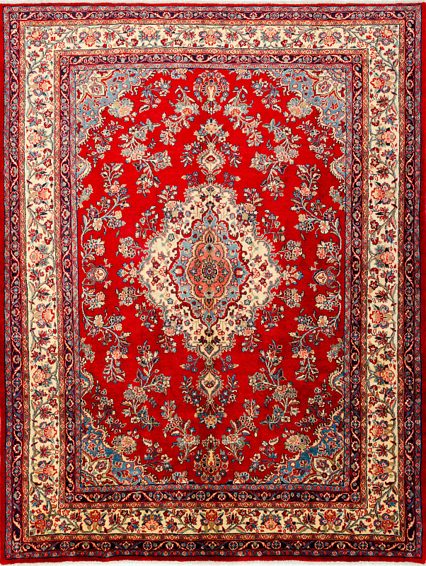 Иранский ковёр из шерсти (13-163/353x272)