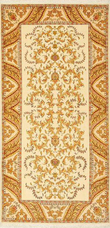 Иранский ковёр из шерсти (12-87/326x162)