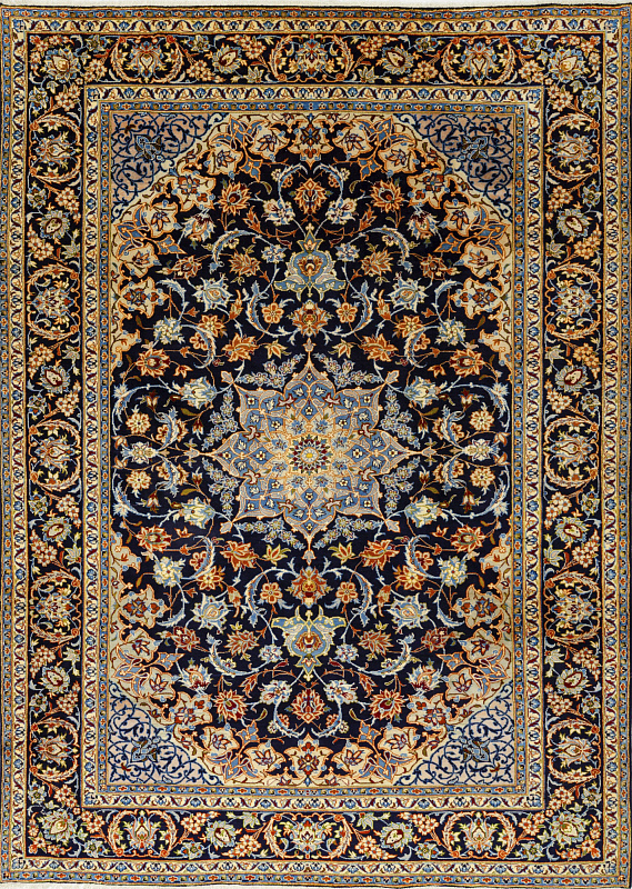 Иранский ковёр из шерсти (00-313/392x283)