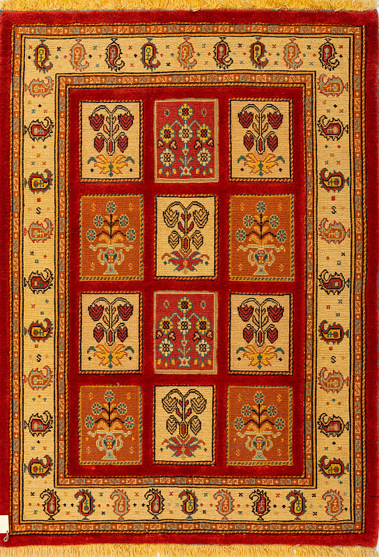 Иранский ковёр из шерсти (13-04513/124x85)
