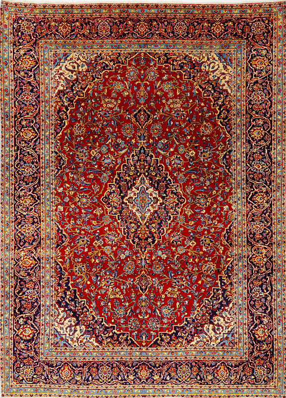Иранский ковёр из шерсти (00-1025/395x288)