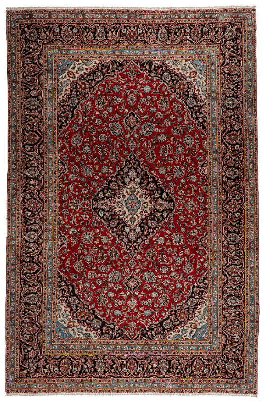 Иранский ковёр из шерсти (17-1304009516/368x240)