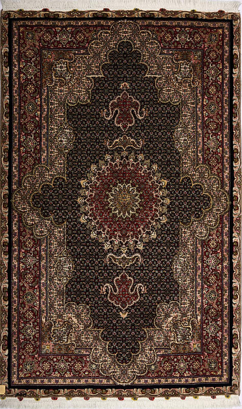 Иранский ковёр из шерсти и шёлка (15-1R12300342 /159x100) 
