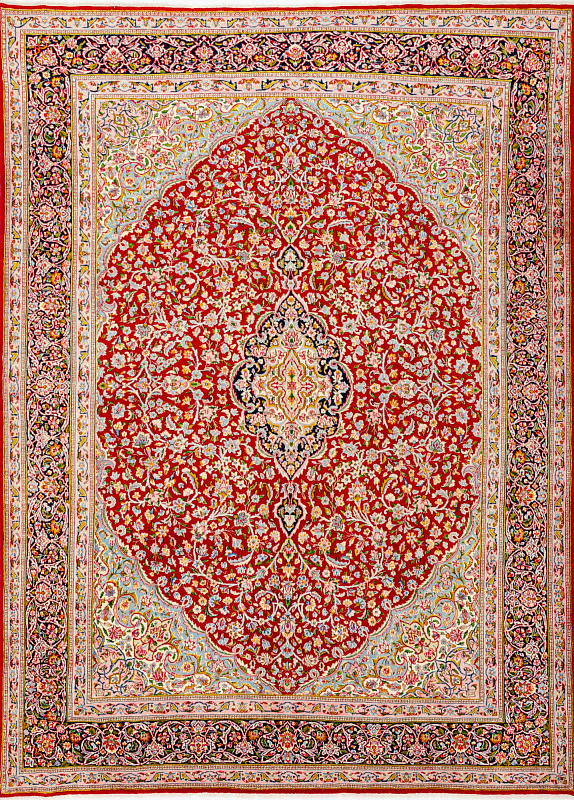 Иранский ковёр из шерсти (17-019716/345x255)