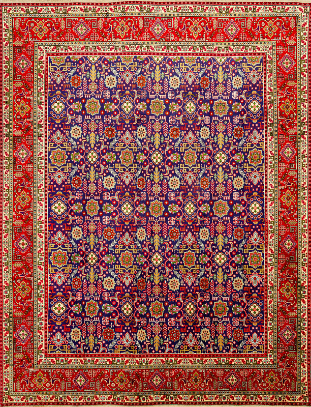 Иранский ковёр из шерсти (17-0014716/375x290) 