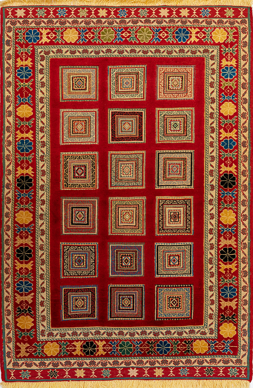Иранский ковёр из шерсти (13-250/150х103)