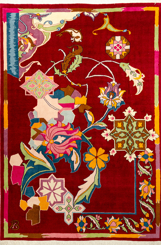Иранский ковёр из шерсти (05-43/296x185)
