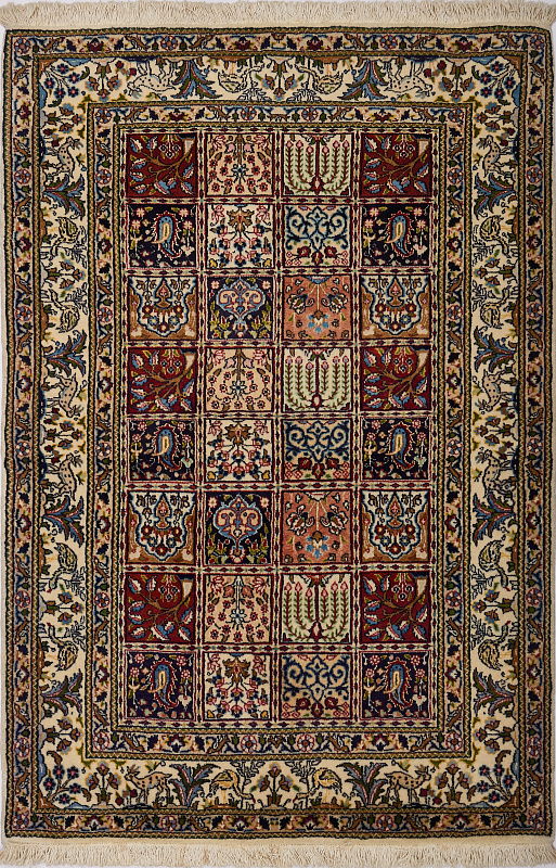 Иранский ковёр из шерсти (P1344/150x101)