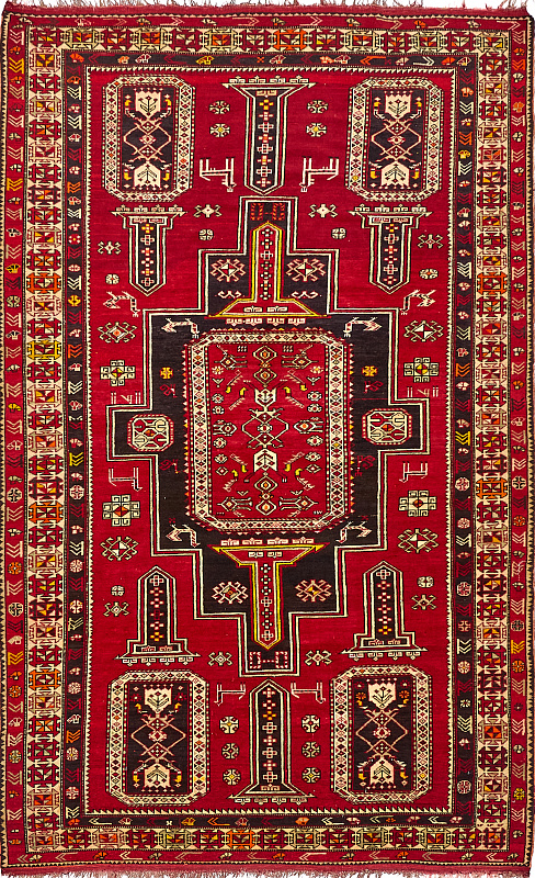 Иранский ковёр из шерсти (06-472/300x200) 