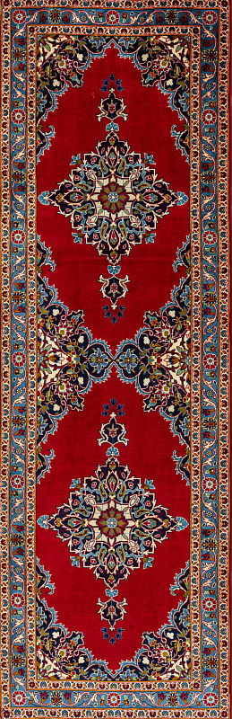 Иранский ковёр из шерсти (00-994/298x100)