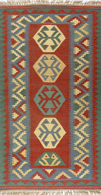Иранский ковёр из шерсти  (17-01271046716/143x79)