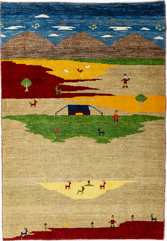 Иранский ковёр из шерсти (07-316/162x113) 