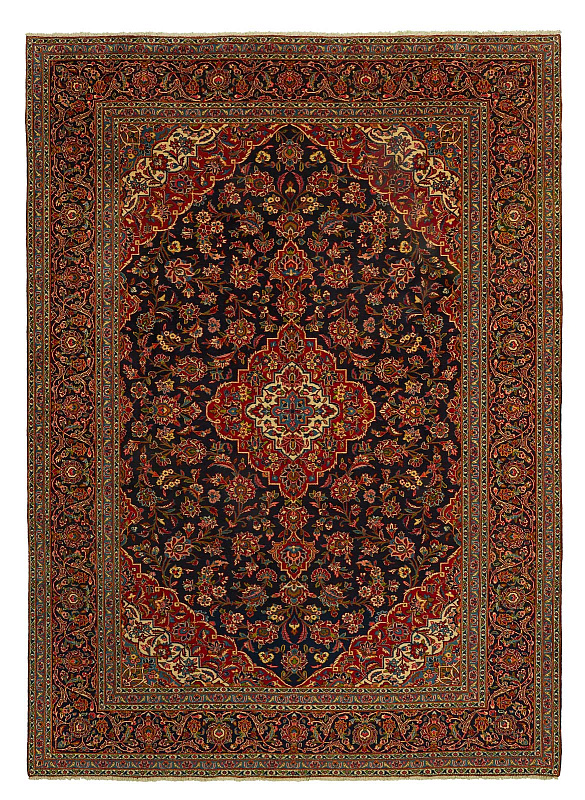 Иранский ковёр из шерсти (00-1044/380x280)