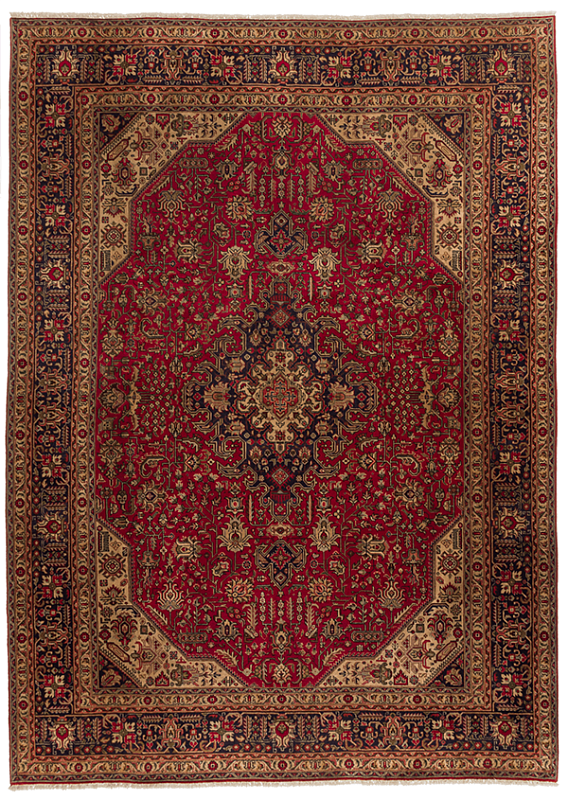Иранский ковёр из шерсти (17-019416/343x248)