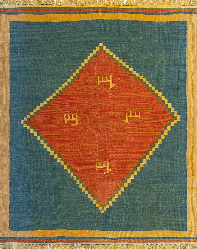 Иранский ковёр из шерсти  (17-01273054516/175x145)