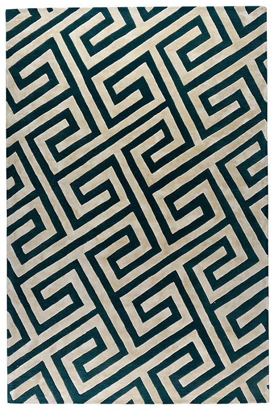 Индийский ковёр из шерсти и вискозы (HT976/BEIGE.GREEN/240x170)
