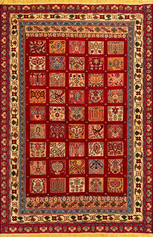 Иранский ковёр из шерсти (13-259/201x133)