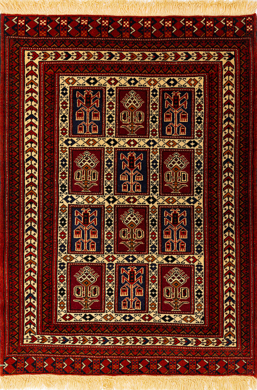 Иранский ковёр из шерсти (13-47113/125x84)
