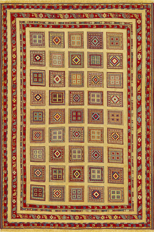 Иранский ковёр из шерсти (13-307/300x202)