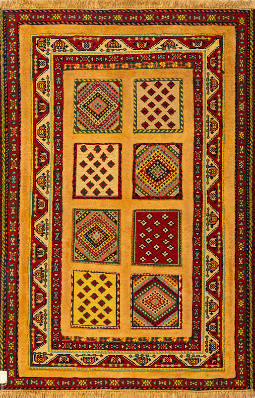 Иранский ковёр из шерсти (15-03213/121x82)