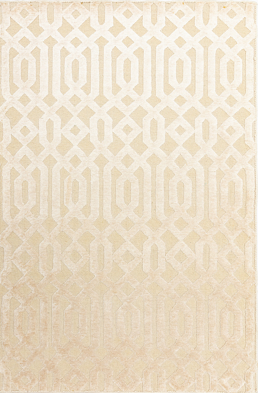 Индийский ковёр из шерсти и арт-шёлка (70/MV-1970/102x153/Beige/)