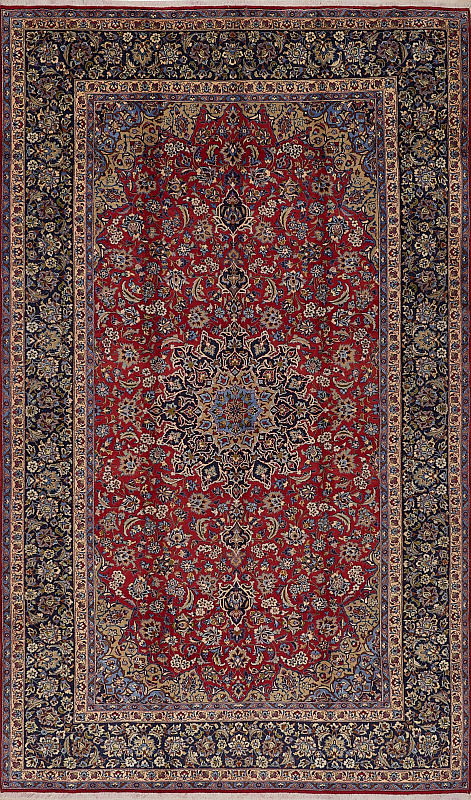 Иранский ковёр из шерсти (17-0001816/493x298)