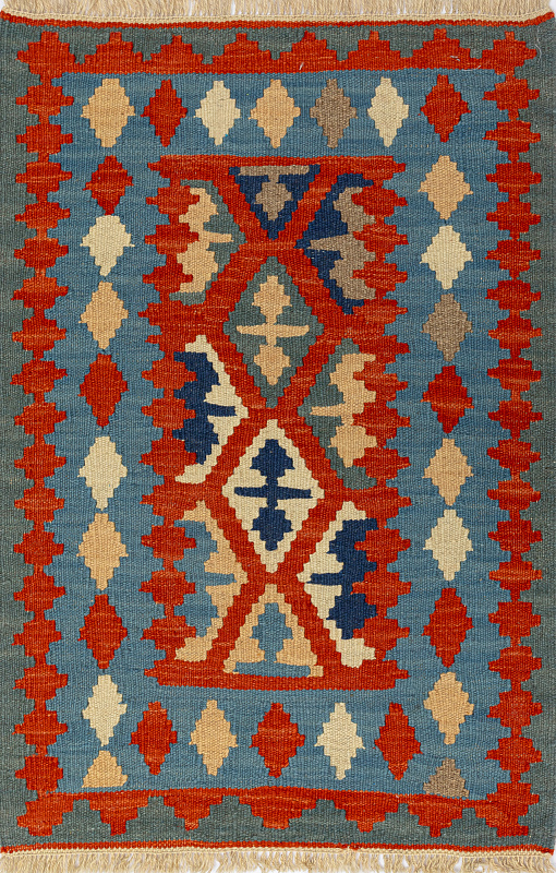 Иранский ковёр из шерсти  (17-01270045816/89x59)